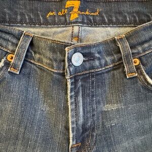 7 For All Mankind WOMANS Blue Boot Cut Jeans size 30x28